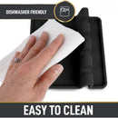 2 Pack Black/Grey Silicone Utensil Rack Spoons, Forks, Tongs & More