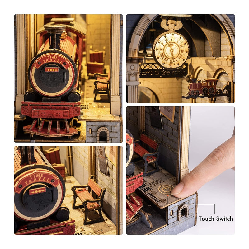 DIY 3D Book Nook Kit Time Travel 246pcs