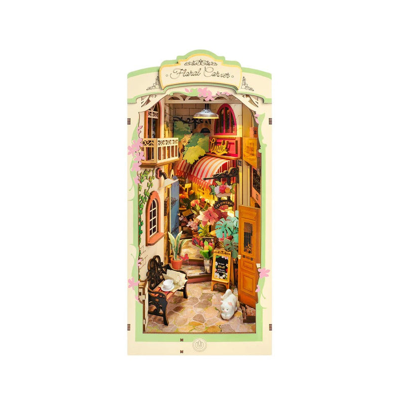DIY 3D Book Nook Kit - Floral Corner 164pcs