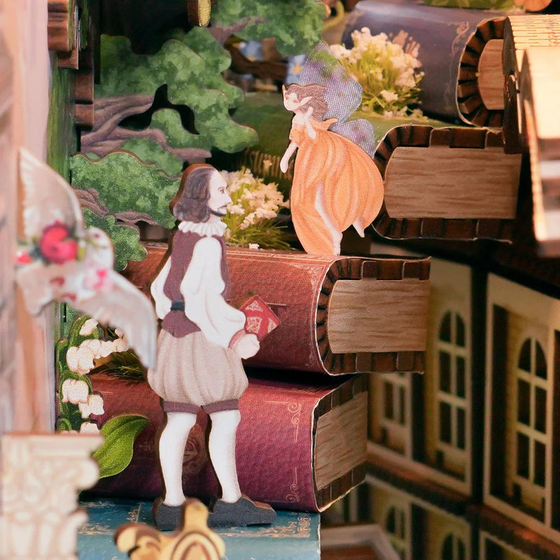 DIY 3D Book Nook Kit: Shakespeare's Verse 212pcs