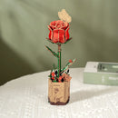 DIY 3D Wood Puzzle Red Rose 106pcs