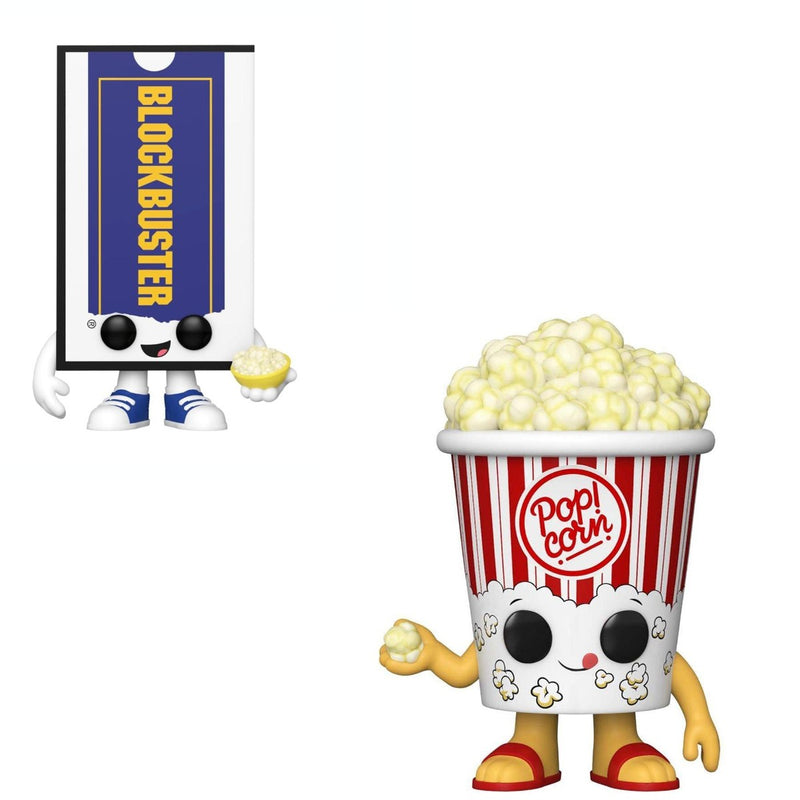 Funko Pop! 2 pack Popcorn Bucket and Blockbuster VHS Case #199 #187