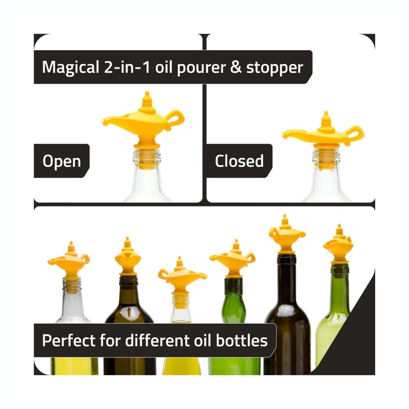 Wine Pourer and Stopper Genie Bottle 2 Pack