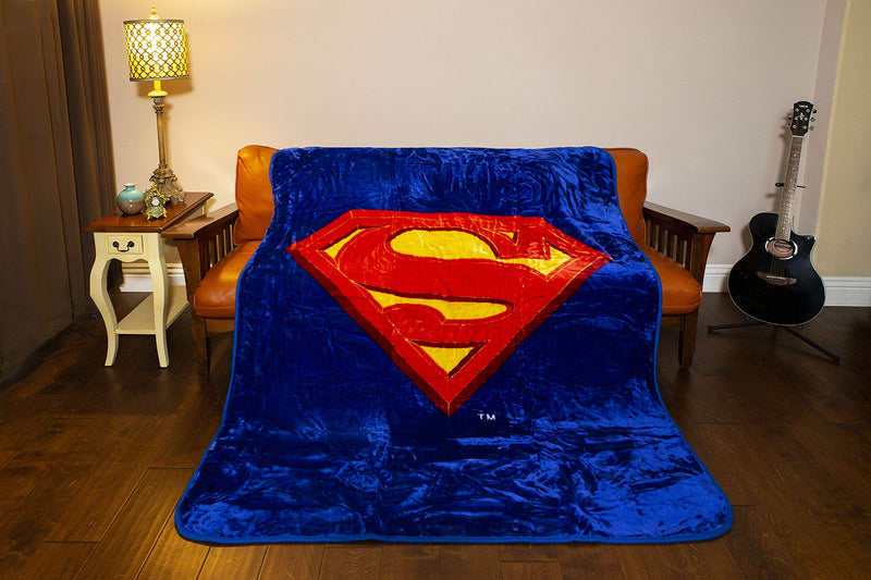 Blanket  - DC Faux Fur, Superman Shield - Flashpopup.com