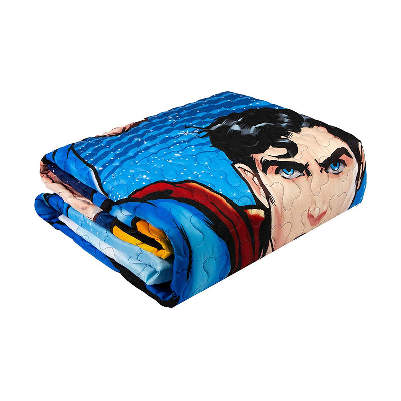 Quilted Bedspread Superman Universe TWIN Size - Flashpopup.com