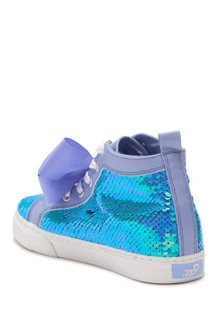Jojo Siwa Blue Mermaid Sequin Sneakers (Toddler, Little Kid, & Big Kid) - Flashpopup.com