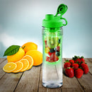 Gourmet Home 28oz Fruit InfuserWater Bottle, Green - Flashpopup.com