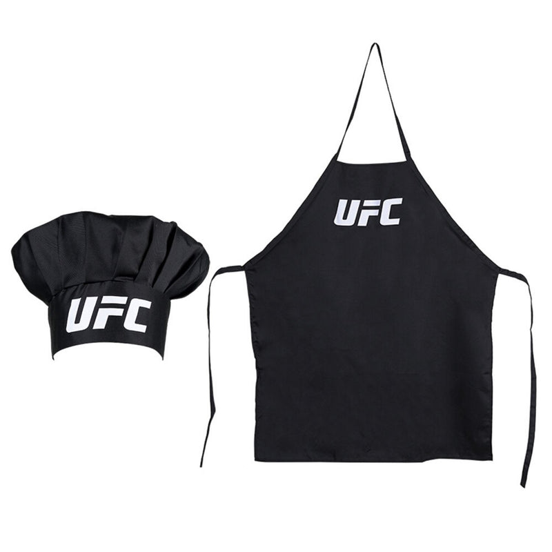 UFC Black Apron & Chef Hat Set - Flashpopup.com