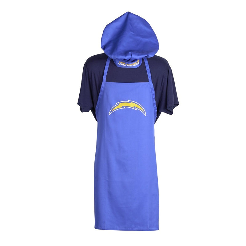 NFL Los Angeles Chargers Chef Hat & Apron Set, Navy - Flashpopup.com
