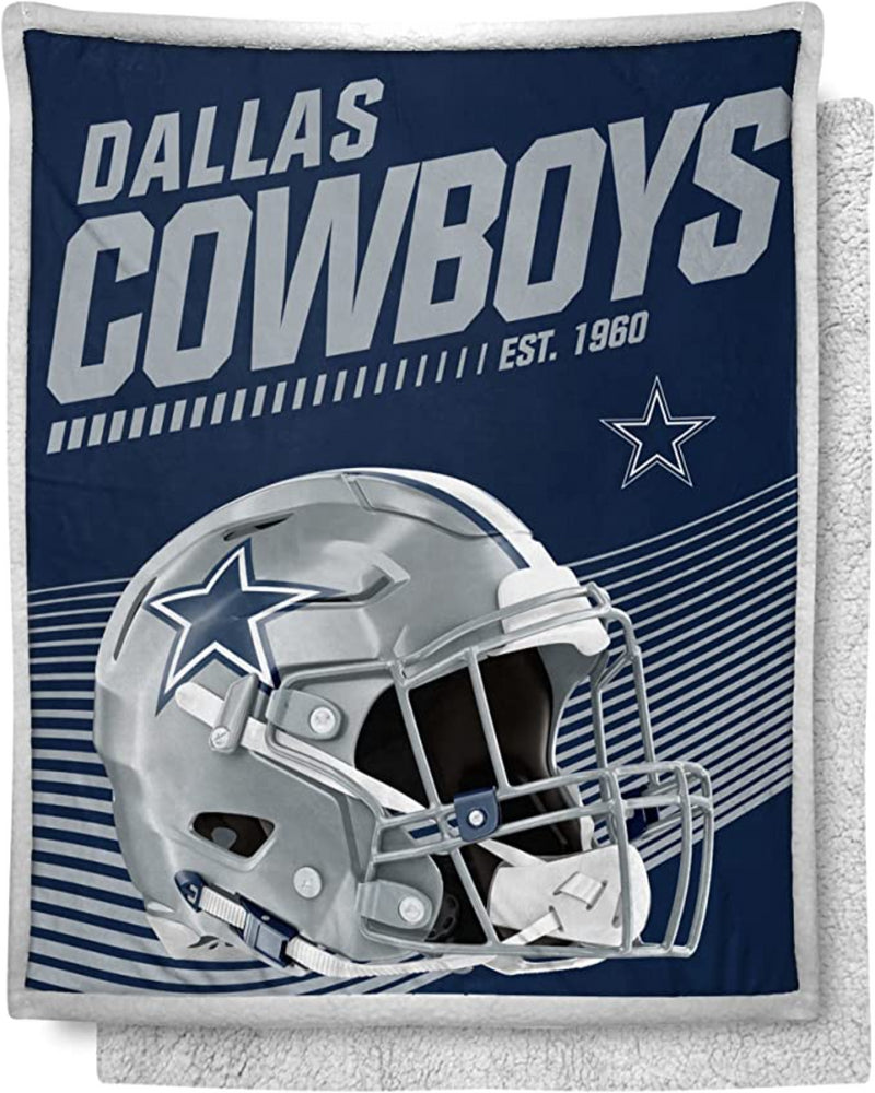 NFL Mink Sherpa Throw- Cowboys (50"x 60")