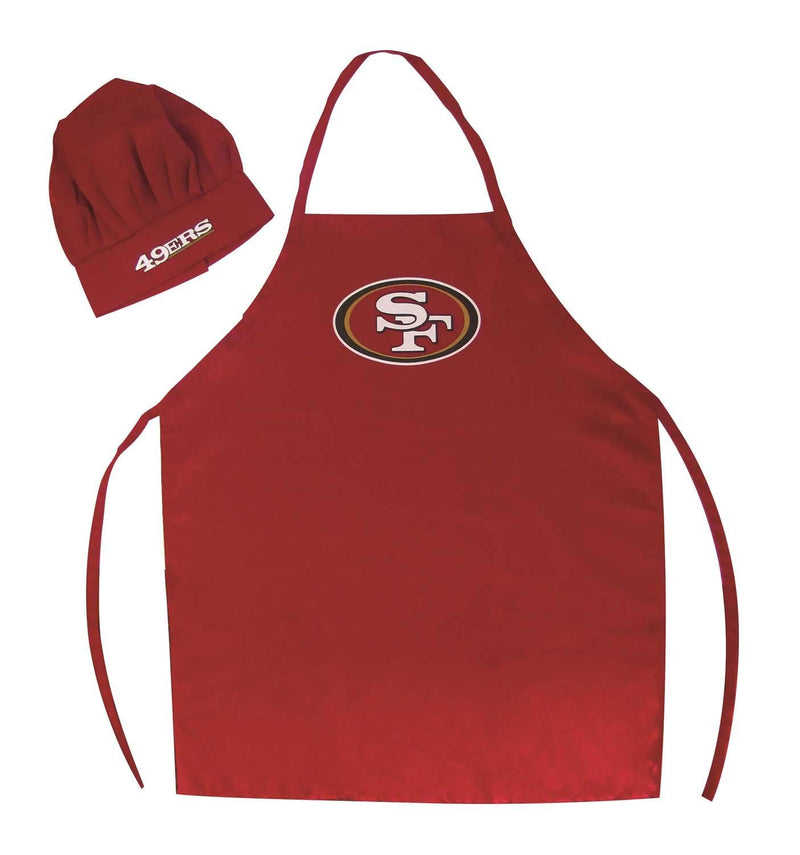 NFL San Francisco 49ers Chef Hat & Apron Set - Flashpopup.com