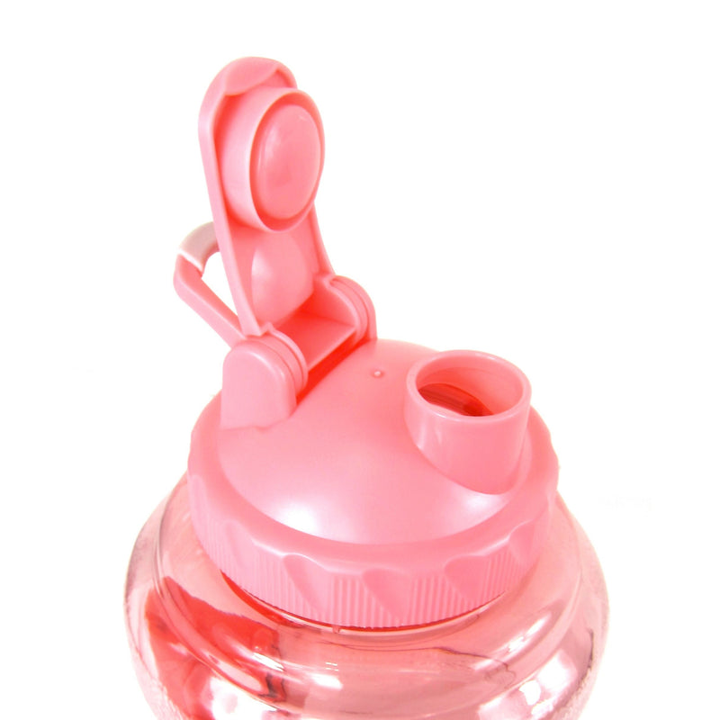 Wellness 88oz Pink Water Bottle with Handle - Leak Proof - Flashpopup.com