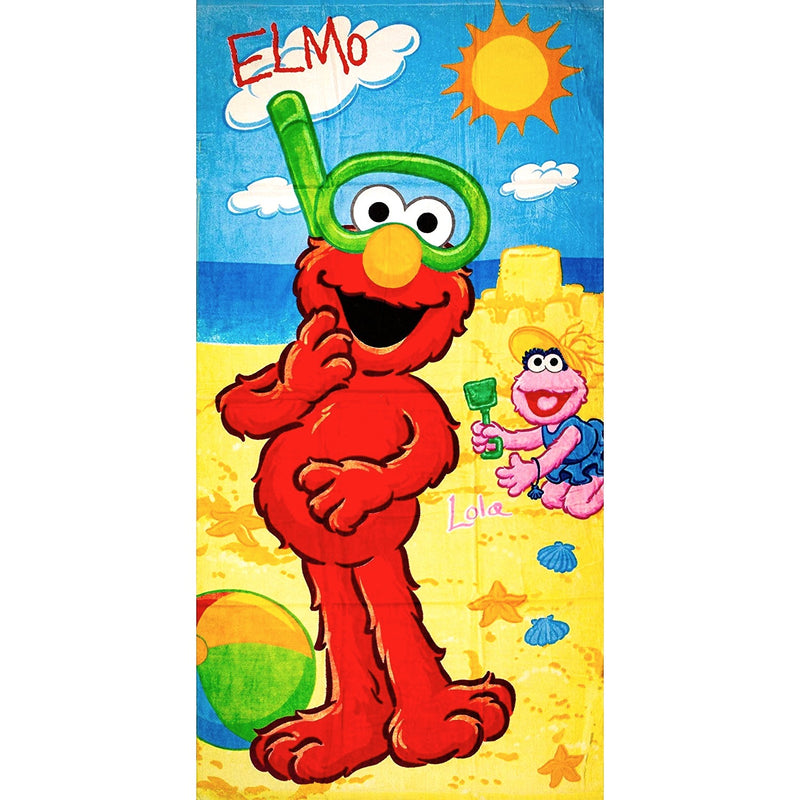 Beach Towel  - Sesame Street Elmo Sandcastle - Flashpopup.com