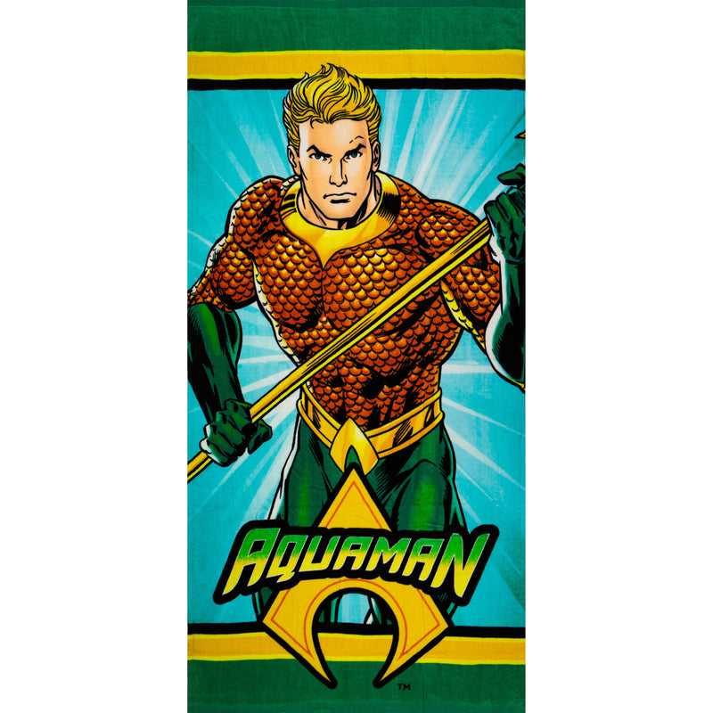 DC Aquaman Beach Towel, Sized 58" X 28" - Flashpopup.com