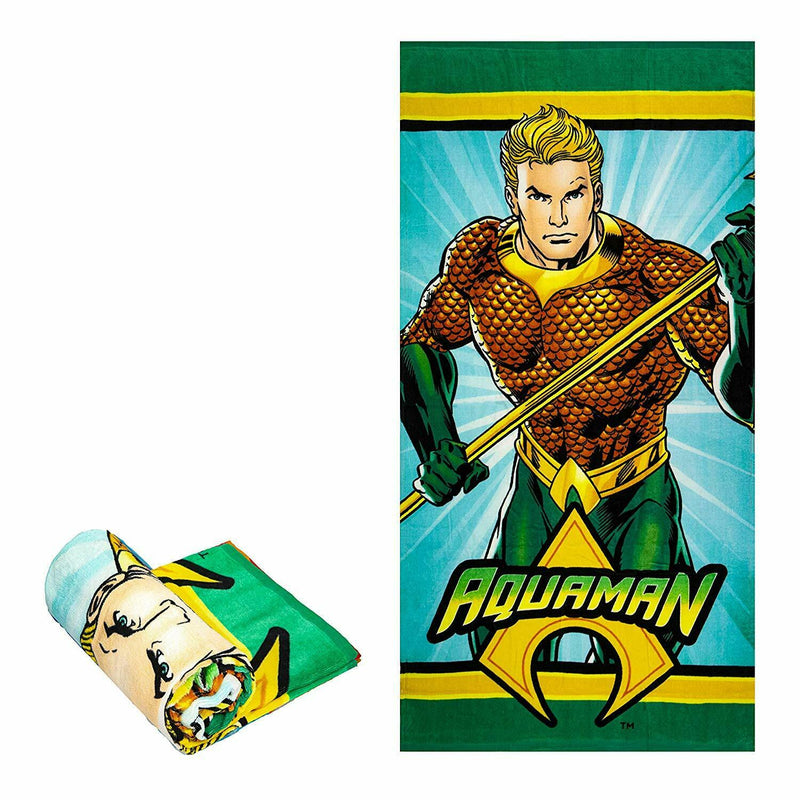 DC Aquaman Beach Towel, Sized 58" X 28" - Flashpopup.com