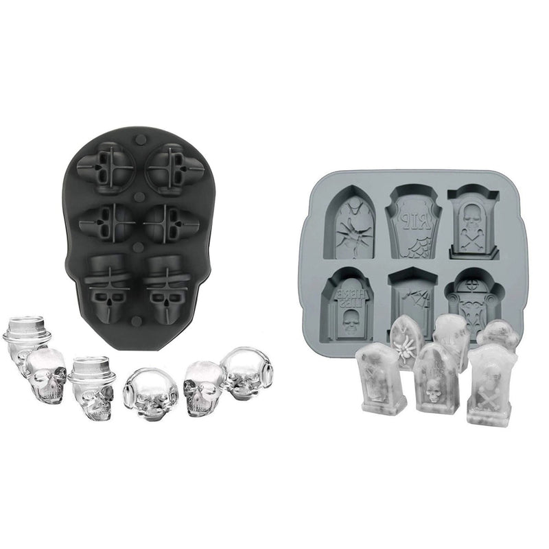 Ice Tray - 2 Pack of Spooky Characters - Modeling Chocolate & Ice - Flashpopup.com