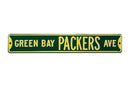 NFL Street Sign Green Bay Packers Ave Metal Sign, 3 pounds Dimensions 6" x 36" - Flashpopup.com