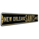 NFL Street Sign New Orleans Saints Ave Metal Sign, 3 pounds Dimensions 6" x 36" - Flashpopup.com