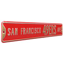 NFL Street Sign San Francisco 49Ers Ave Metal Sign, 3 pounds Dimensions 6" x 36" - Flashpopup.com