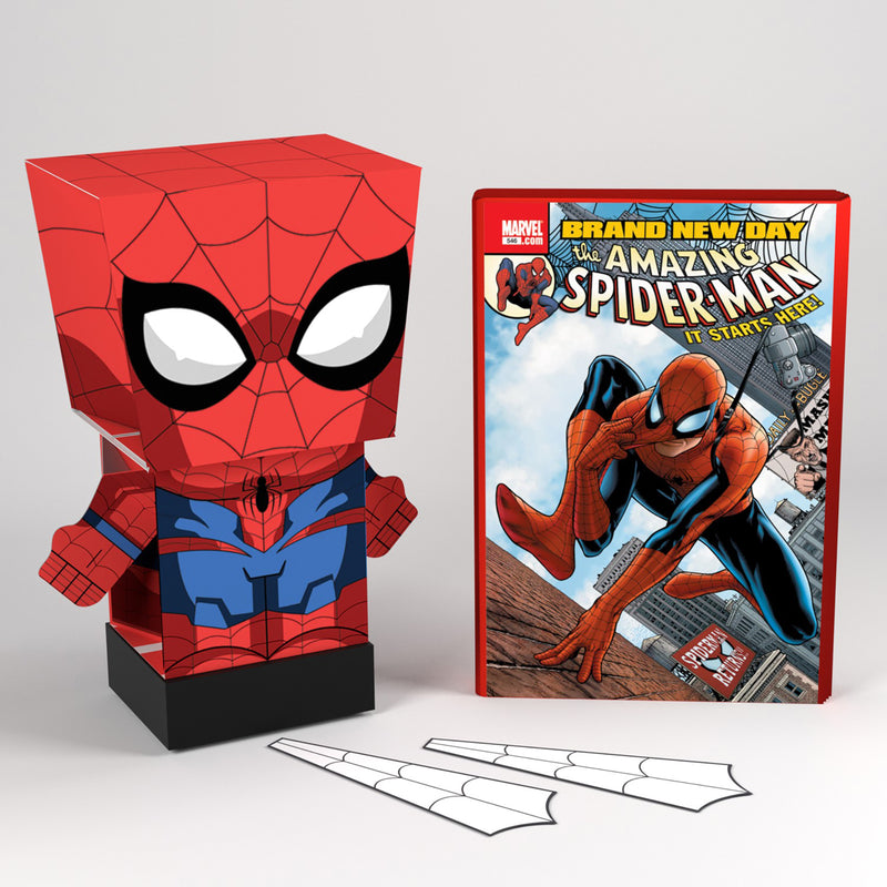 Marvel Spiderman SnapBot Pulp Heroes Pull Back - Flashpopup.com