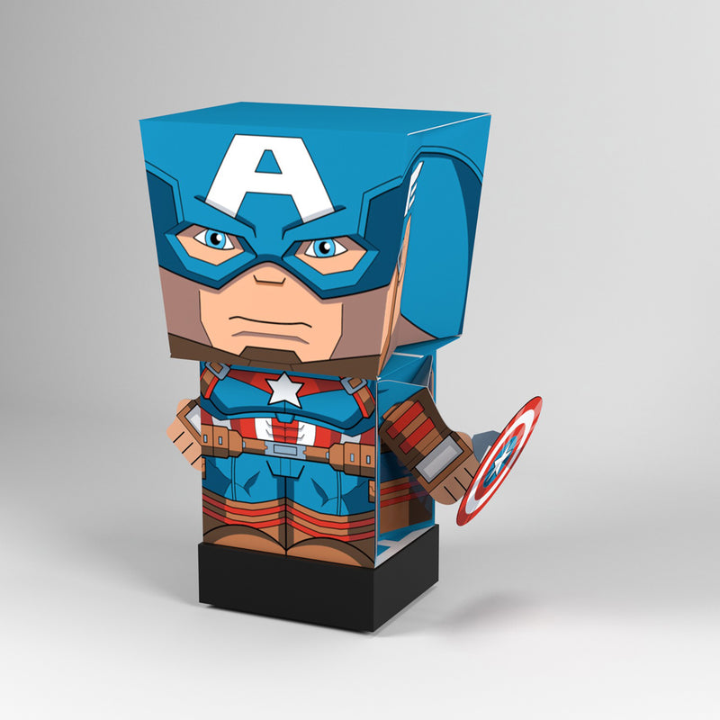 Marvel Captain America SnapBot Pulp Heroes Pull Back - Flashpopup.com