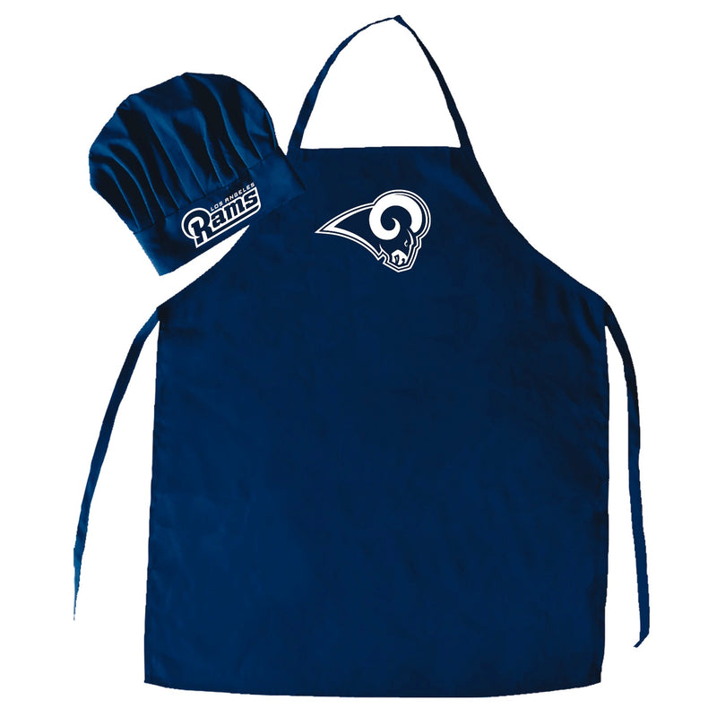NFL Los Angeles Rams Apron & Chef Hat for BBQ & Cooking - Flashpopup.com