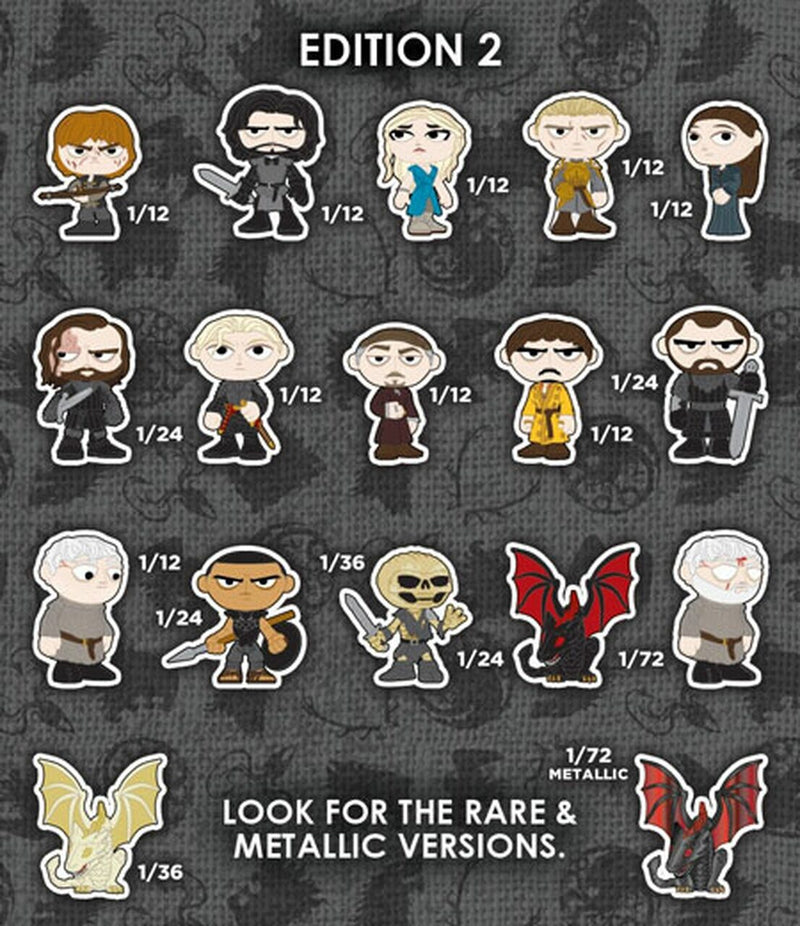 Figuras Mystery Minis Game Of Thrones Serie 3 - Caja De 12 Figuras Coleccionables, Licencia Oficial, Alta Calidad Figuras Mystery Minis Game Of Thrones Serie 3 - Caja De 12 Figuras Coleccionables, Licencia Oficial, Alta Calidad