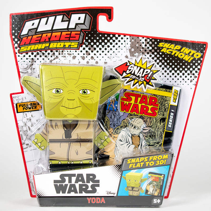 Star Wars YODA SnapBot Pulp Heroes Pull Back - Flashpopup.com