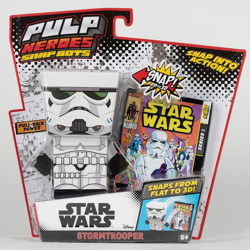 Star Wars Stormtrooper SnapBot Pulp Heroes Pull Back - Flashpopup.com
