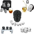 Ice Tray - Assorted Skulls 4 Pack - Modeling Chocolate & Ice - Flashpopup.com
