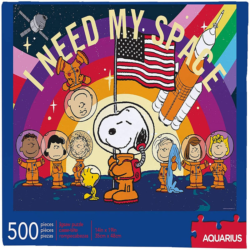Snoopy in Space 500 Piece Puzzle jigsaw - Flashpopup.com