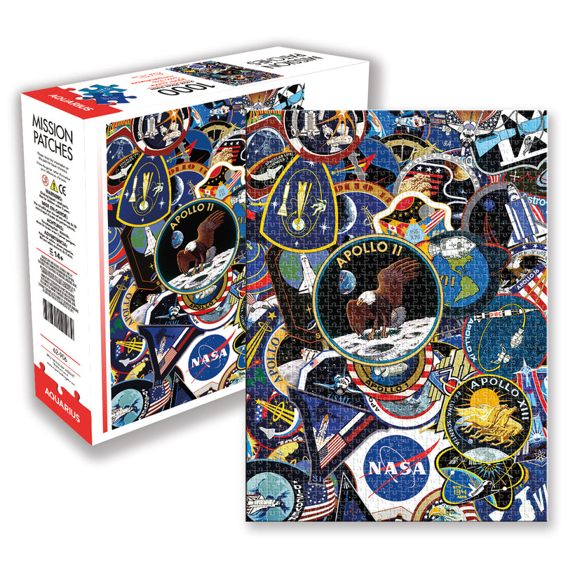 NASA Mission Patches 1000 Piece Puzzle Jigsaw - Flashpopup.com