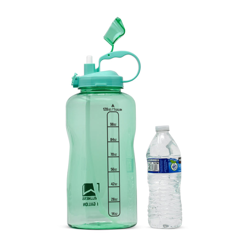 Wellness 128oz (1 Gallon) Sports Water Bottle  - Straw & Lid - Flashpopup.com