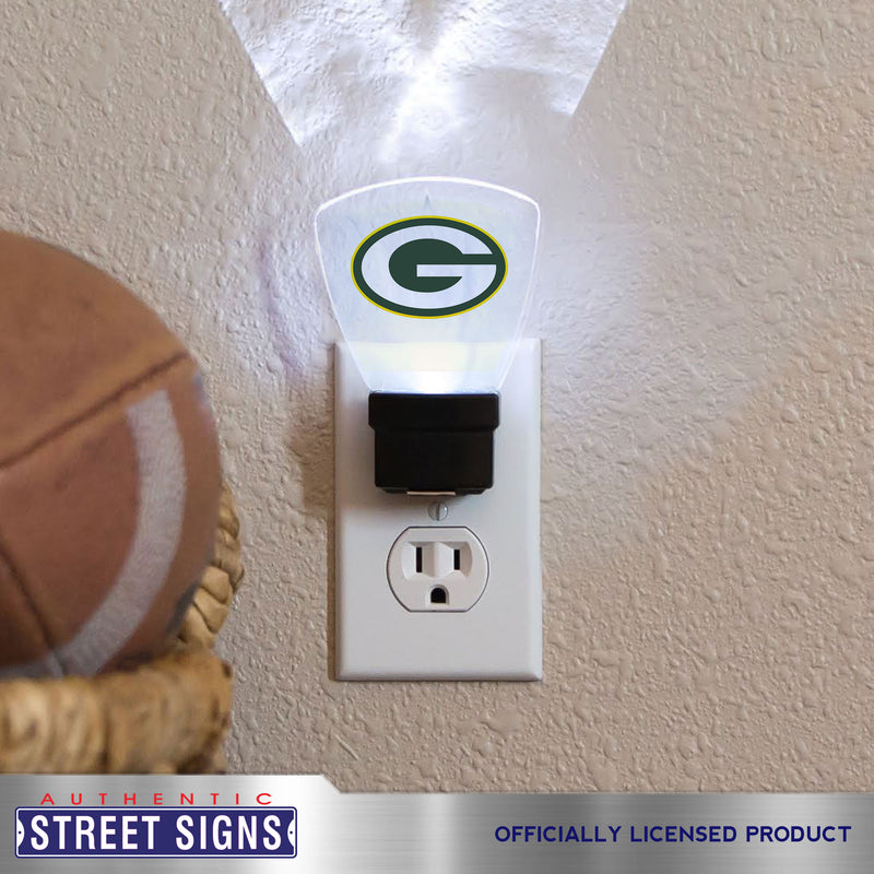 NFL Night Light Green Bay Packers Dimensions 4" x 3" - Flashpopup.com