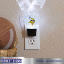 NFL Night Light Minnesota Vikings Dimensions 4" x 3" - Flashpopup.com