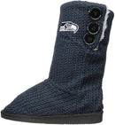 Seattle Seahawks High End Button Boot Slipper - Flashpopup.com