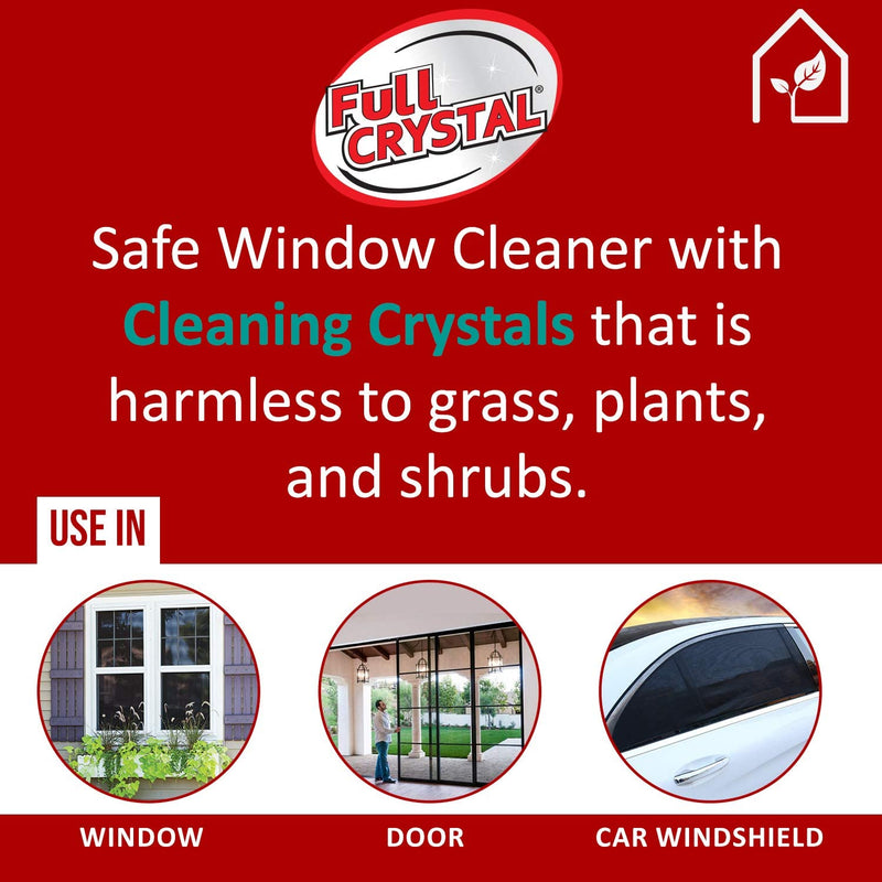 Full Crystal Window Cleaner Set  + Refill Kit (Two 4 Oz. Crystal Powder) - Flashpopup.com