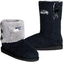 Seattle Seahawks High End Button Boot Slipper - Flashpopup.com