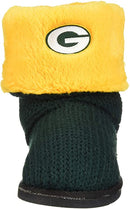 Green Bay Packers High End Button Boot Slipper - Flashpopup.com