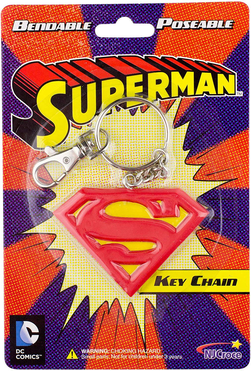 DC Superman Logo Keychain Animated bendable - Flashpopup.com