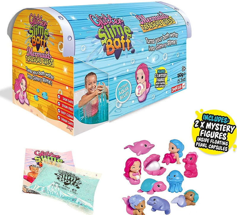 Zimpli Kids Glitter Slime Baff Mermaid Treasure Chests - Flashpopup.com