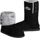 Baltimore Ravens High End Button Boot Slipper - Flashpopup.com
