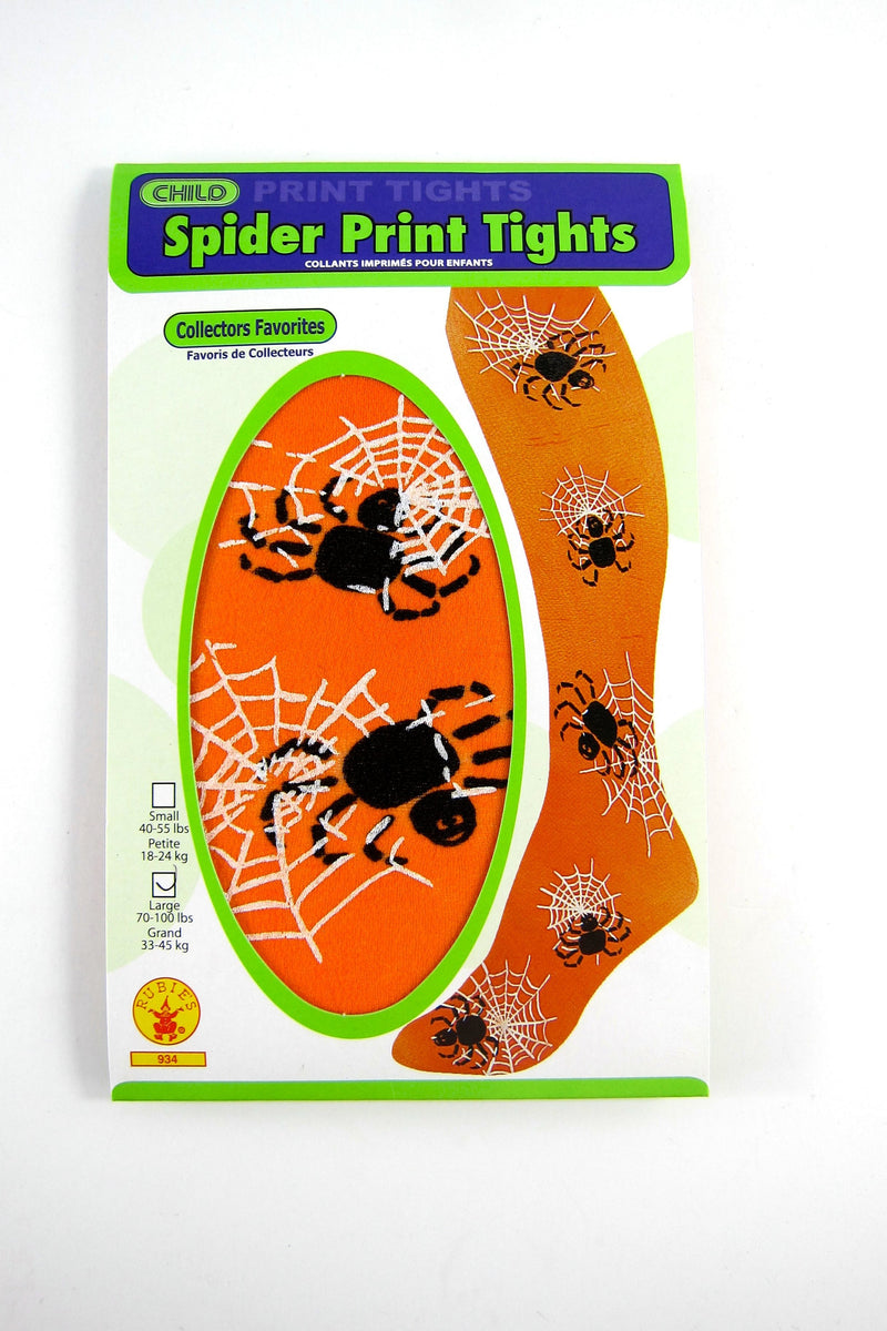 Seasonal Halloween Tights Spider Print Large - Flashpopup.com