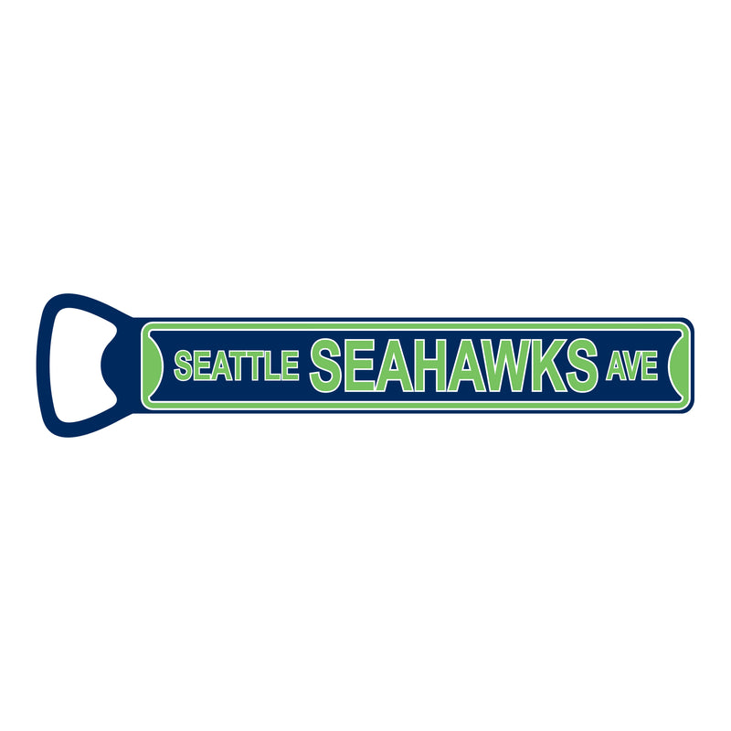 NFL Bottle Opener Seattle Seahawks Magnetic Size: 7" x 1" - Flashpopup.com