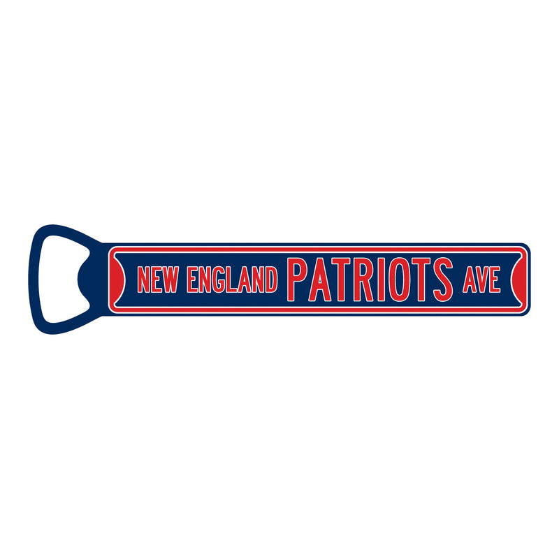 NFL Bottle Opener New England Patriots Magnetic Size: 7" x 1" - Flashpopup.com
