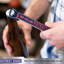 NFL Bottle Opener New England Patriots Magnetic Size: 7" x 1" - Flashpopup.com