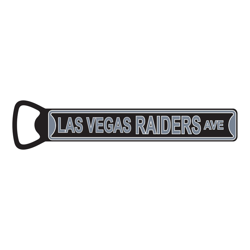 NFL Bottle Opener Las Vegas Raiders Magnetic Size: 7" x 1" - Flashpopup.com