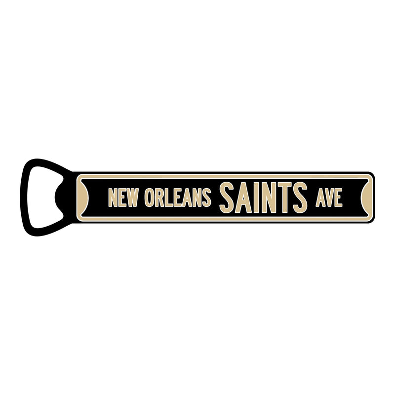 NFL Bottle Opener New Orleans Saints Magnetic Size: 7" x 1" - Flashpopup.com