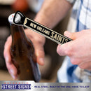 NFL Bottle Opener New Orleans Saints Magnetic Size: 7" x 1" - Flashpopup.com