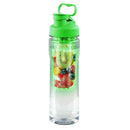 Gourmet Home 28oz Fruit InfuserWater Bottle, Green - Flashpopup.com